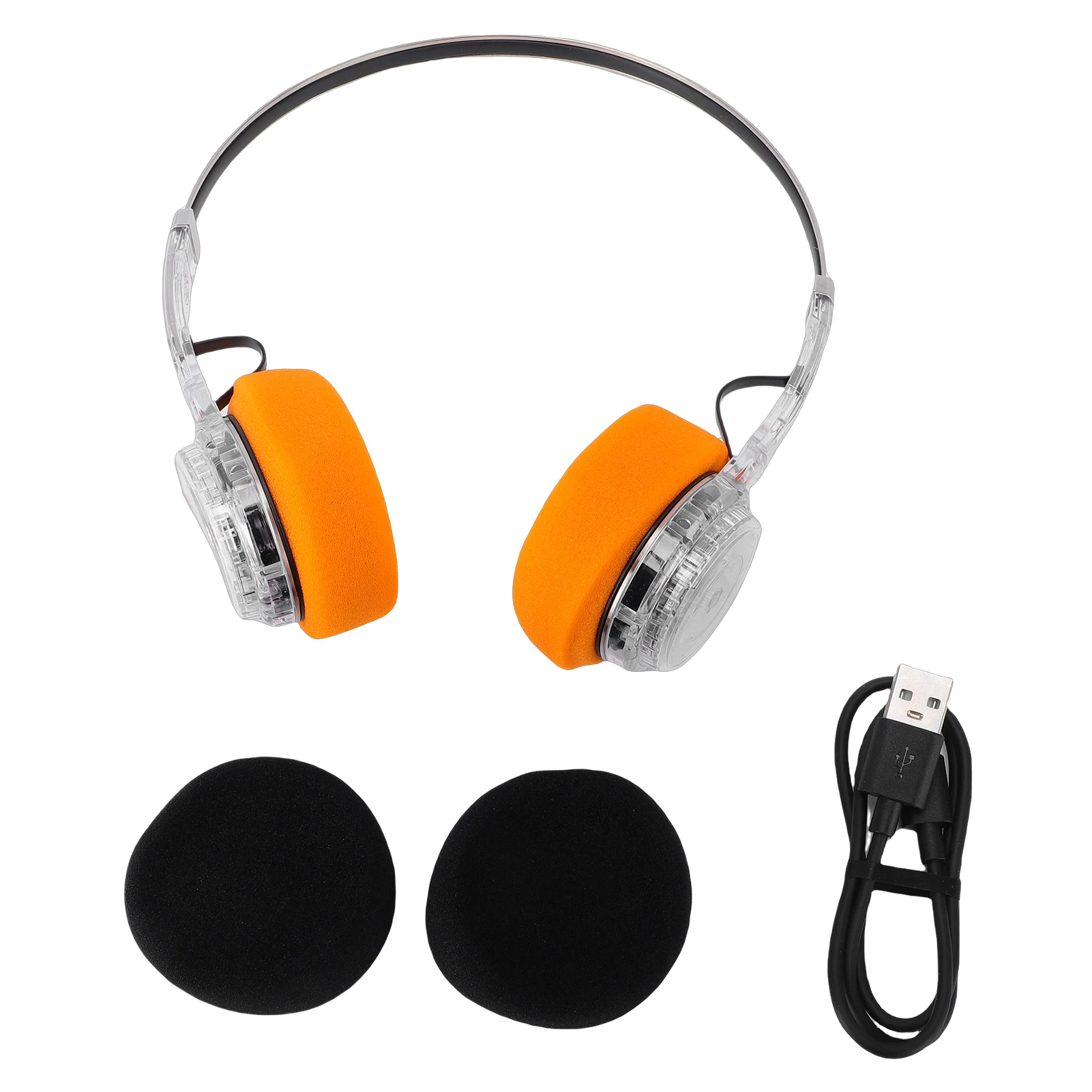 Retro Sports Headset with Mechanical Volume Adjustment and Extendable Metal Headband