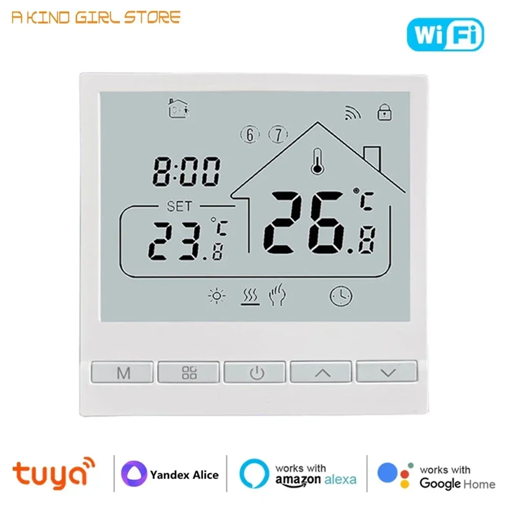 

Tuya WiFi Smart Thermostat Temperature Controller for Electric Floor Heating Water/Gas Boiler Temperature Google Home Alexa