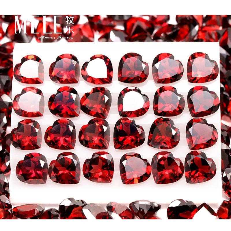 Red Garnet Gemstone 8*8mm 10pcs Ring Bracelet Earring