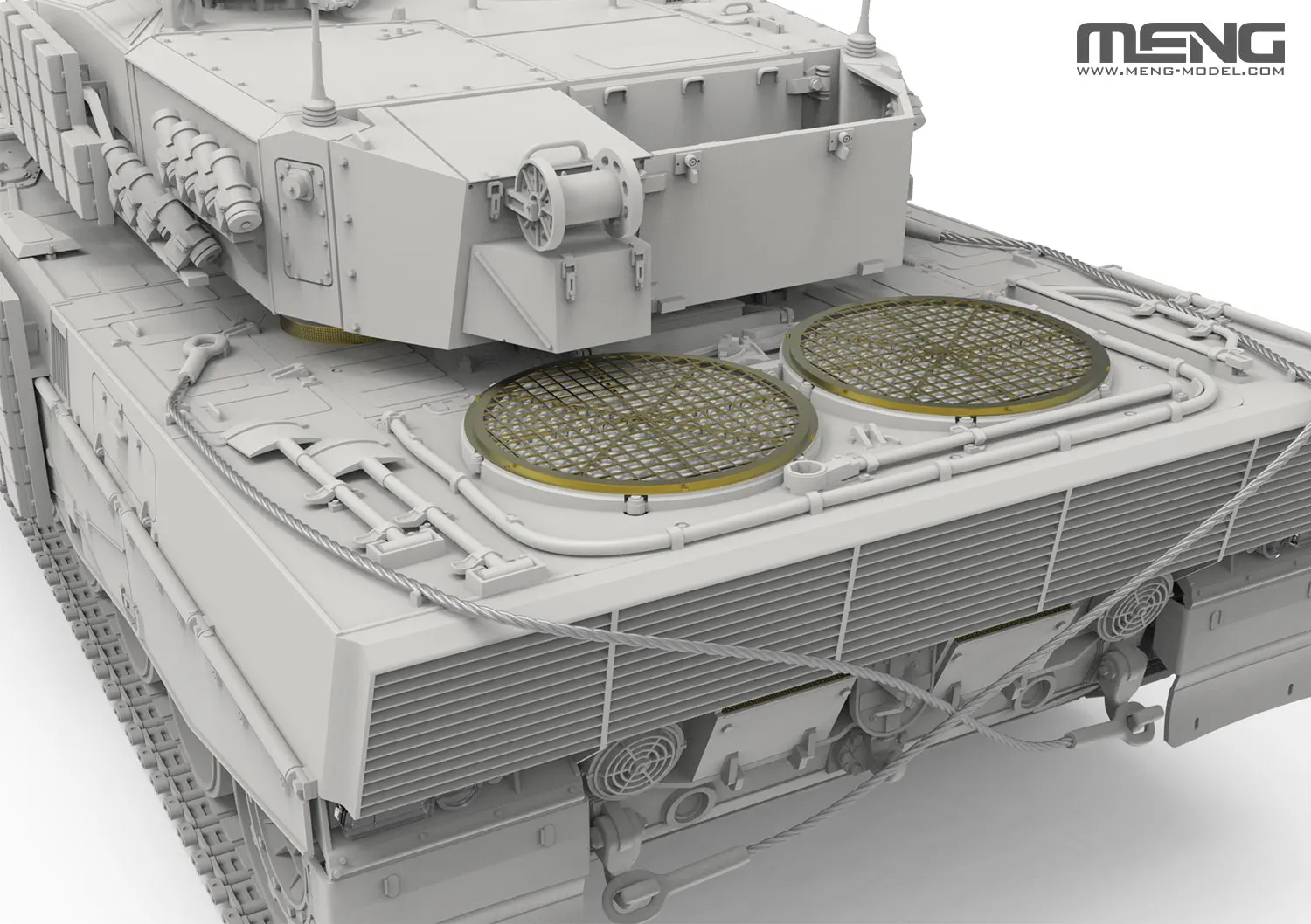 MENG TS-058 1/35 주요 전투 탱크 레오파드 2A4(우크라이나) 조립 모델 키트