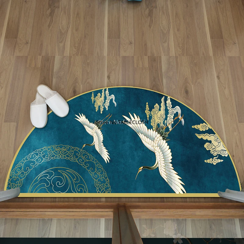 New Chinese Semicircular Floor Mats, Door Entrance, Nonslip Floor Mats