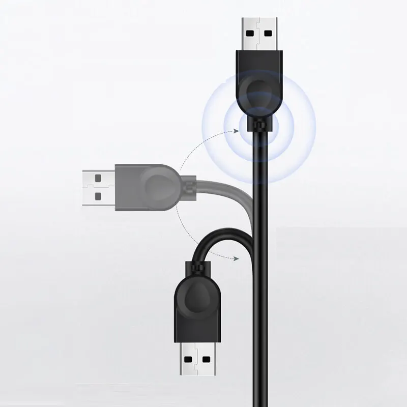 High-Quality USB2.0 Data Extension Cable - 1m Male to Female with Full Copper Core