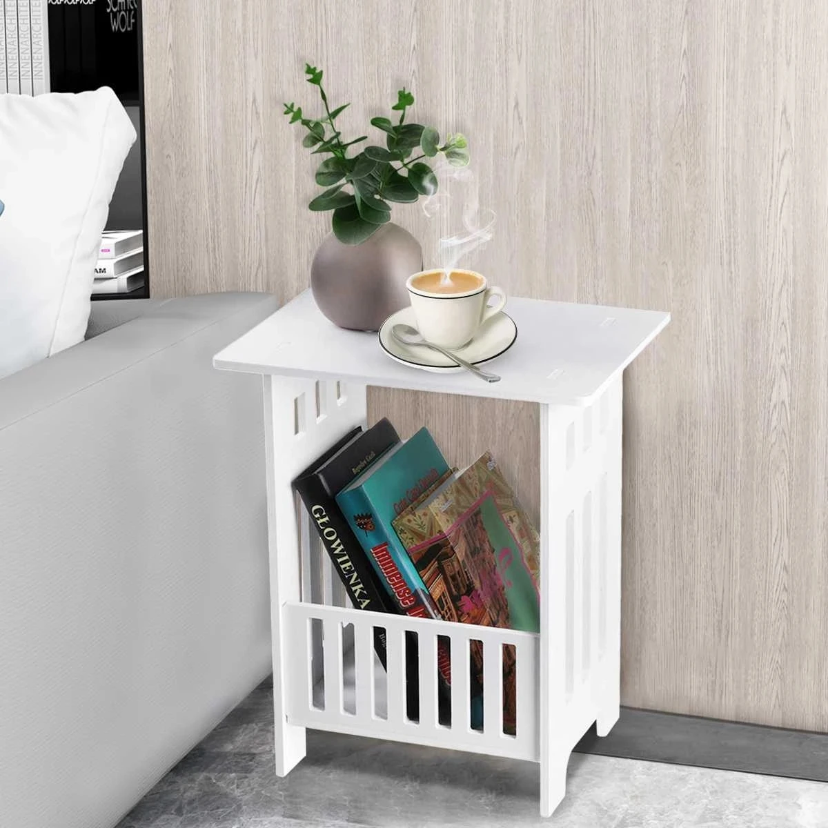 

Nordic Style Bedside Table Home Furniture Storage Night Table Chest Drawers Modern Coffee Book Table for Living Room Bedroom