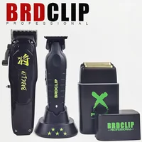 Professional BRDCLIP J10 BL1T BL1S Set Hair Clippers Carving Gradient Hair Trimmer Barber Electric Shaver Clipper Charging Base 1