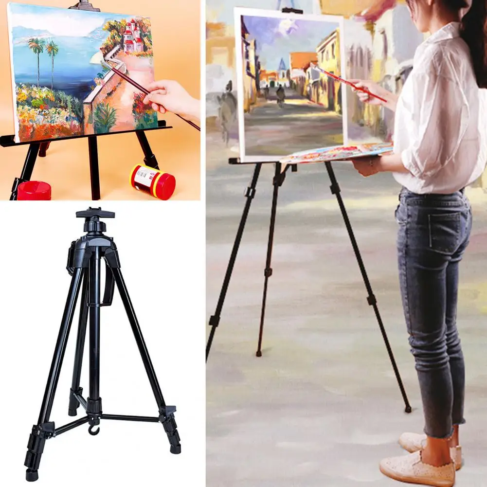 Metal Easel Angle Adjustable Free Lifting Stable Support Widened Bracket Painting Canvas Metal Easel School Supplies miniature kit oil easel canvas painting for kids small bracket adults supplies child