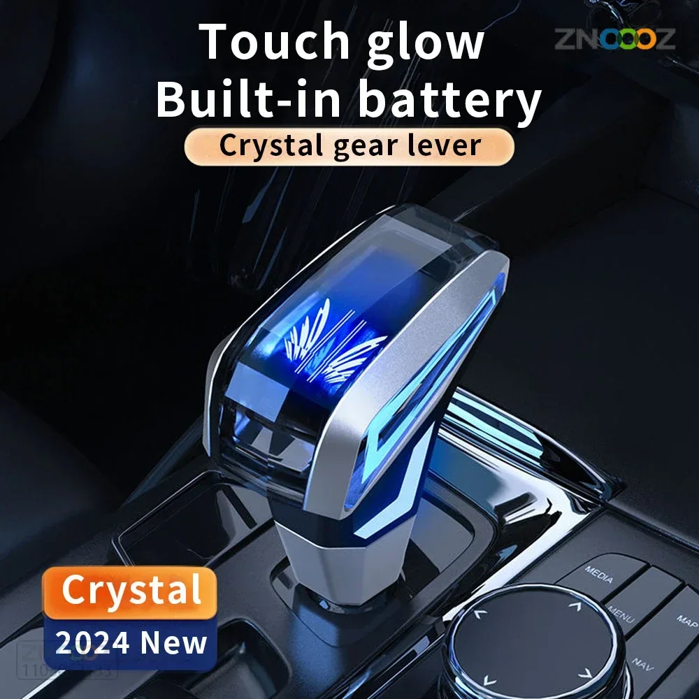 

For Toyota Highlander Prado 7 Color Crystal Gear Shift Knob LED Car Lever Stick Head Automatic Transmission Racing Gear Shifter