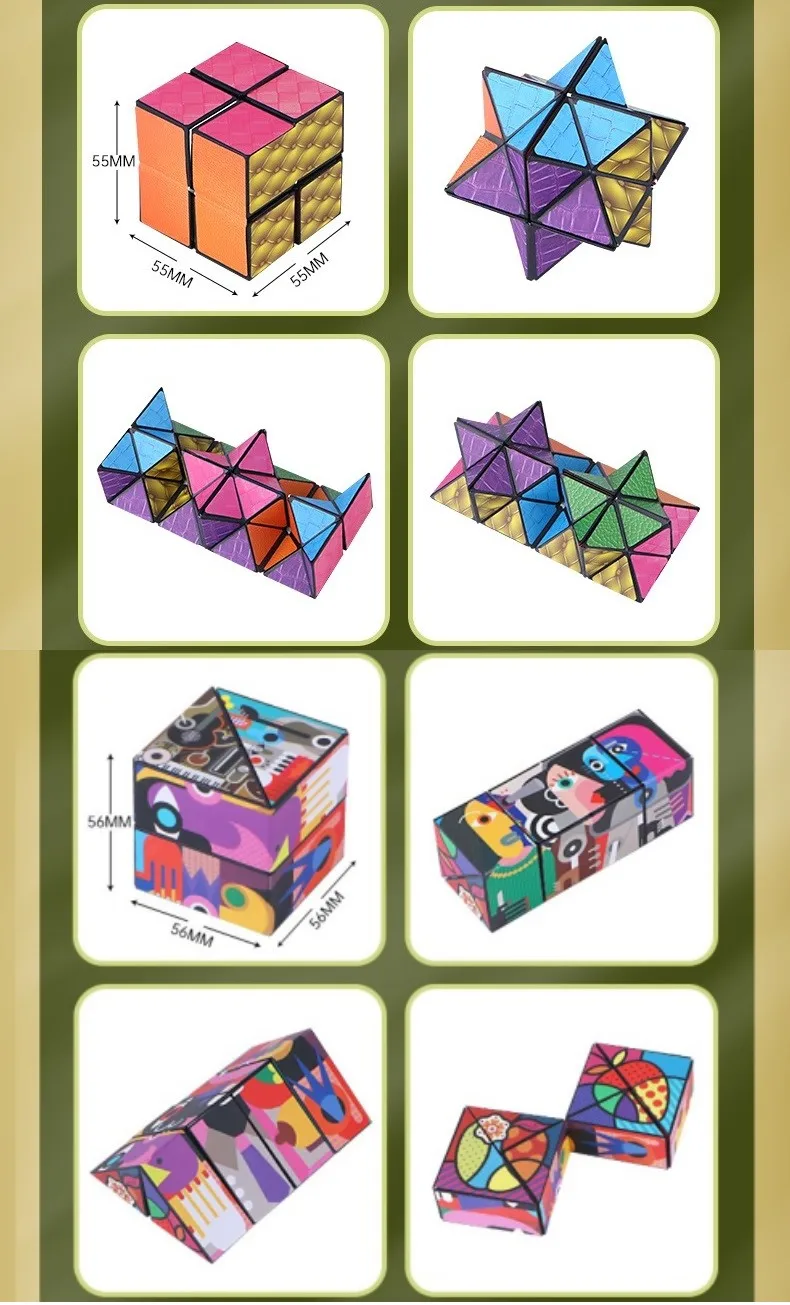 QIYI 1x2x3 1x3x3 Magic Speed Cube 1*3 кубики головол Magico Cubo Mágico 123 133 Geometric Puzzle Toys Kids Children