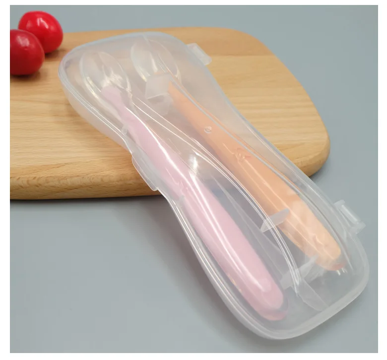1/2Pcs Silicone Spoon Set Baby Learning to eat Training Spoon Baby Silicone Soft Spoon PP Plastic Box Children's Tableware Box 13 1/2Pcs Silicone Spoon Set Baby Learning to eat Training Spoon Baby Silicone Soft Spoon PP Plastic Box Children's Tableware Box