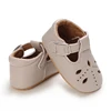Khaki 0-18M Baby Casual Shoes Infant Toddler Bowknot Non-slip Rubber Soft-Sole Flat PU First Walker Newborn Bow Decor Mary Janes 4