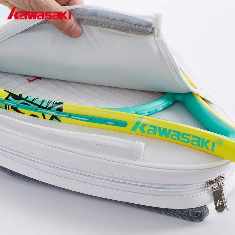 Kawasaki Tennis Racquet Shock Absorber-100 Carbon Fiber Oval Frame Mid-level Training Tennis Racket with Bag