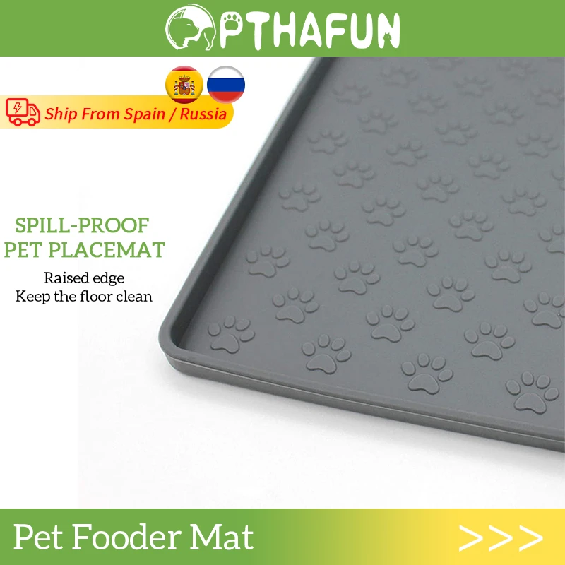 Dog Food Mat Silicone Pet Placemat Cats Bowl Pad Pet Feeding Mat