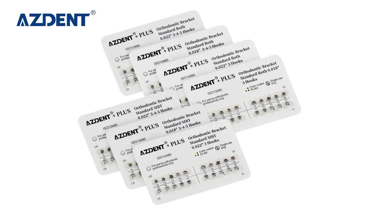 10 Staffe Ortodontiche Dentali MBT/Edgewise/Roth - Mini O Standard, Per