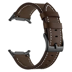 Premium Synthetic Leather Strap for Samsung Galaxy Watch - Classic Style Band Bracelet (Coffee)