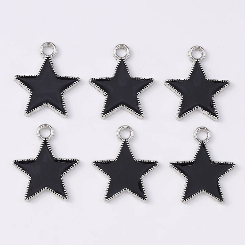 Duarte 20 Teile/los Nette Emaille Stern Charms Anhänger für Schmuck Machen Ohrringe Halsketten Armbänder Zubehör DIY Handwerk Liefert