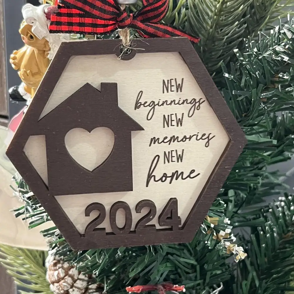 

Hexagon Shaped Hanging Decor Lightweight Durable Hanging Decoration 2024 New Year Hanging Decoration Celebrate Beginnings