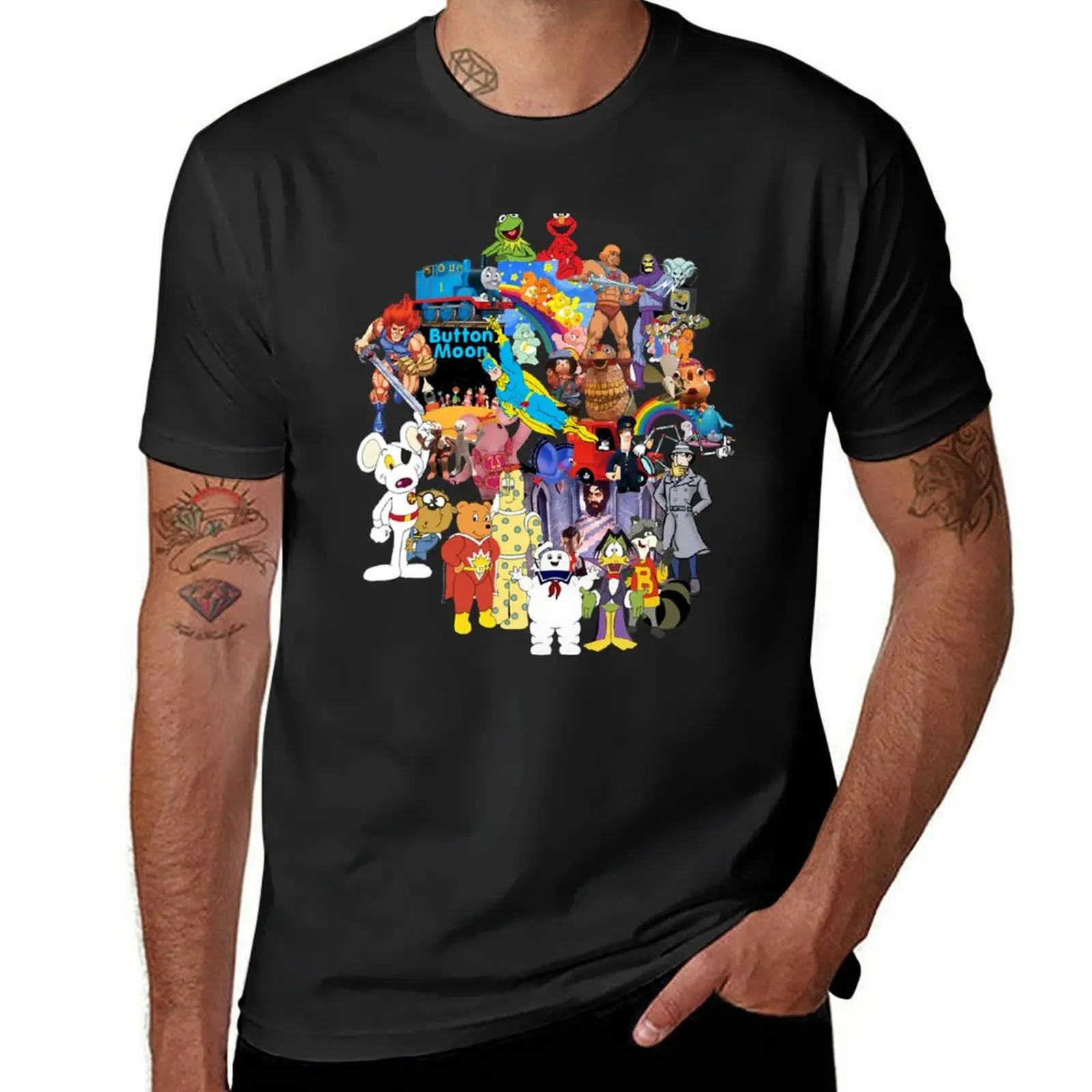 1980's Retro Throwback Mashup Memories - 80's Kids TV shows T-Shirt korean fashion plain quick-drying men t shirts