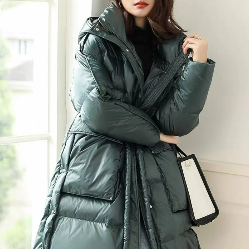 2023 New Highend Down Jacket Women Mid Length Loose and Thickened