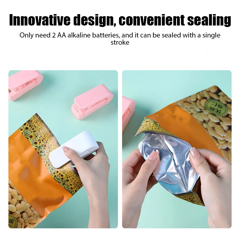 Mini Sealer Portable Mini Heat Bag Sealing Machine Food Bag Heat Sealer Handy Sticker Seal for Food Snack Kitchen Gadgets Accessories
