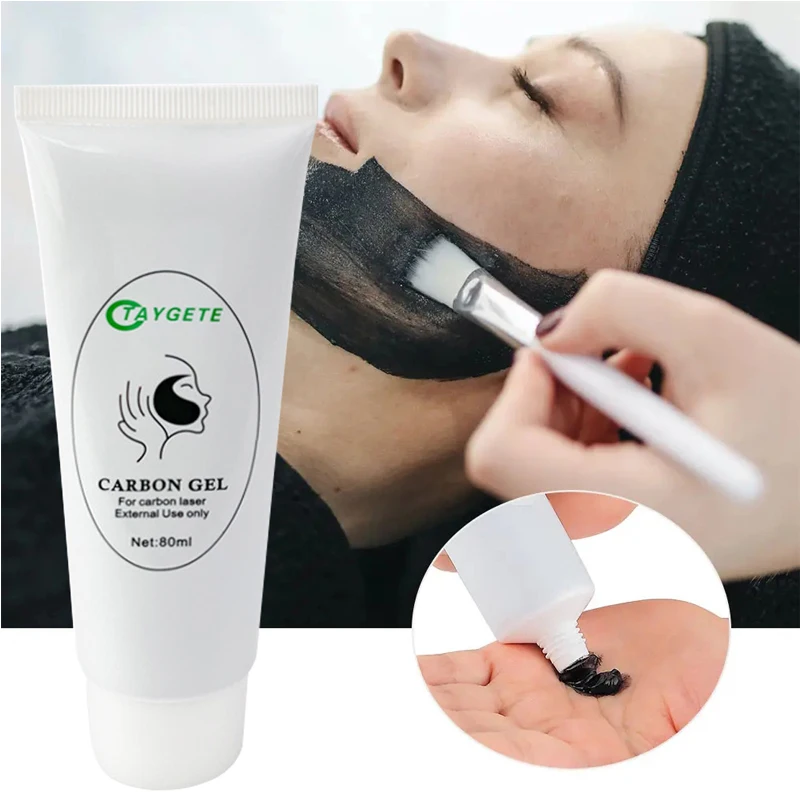 NEW 80g Black Mud Cream Face Mask for Skin Regeneration Facial Skin Care Deep Cleansing Carbon Laser Activated Nano Carbon Gel