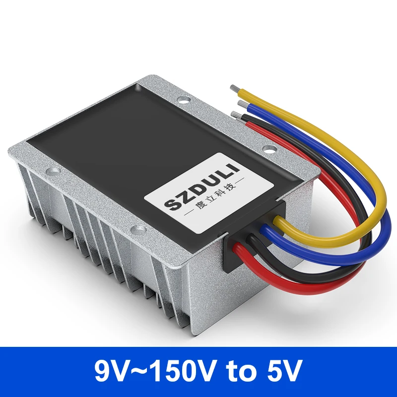 

Isolation power supply 12V24V to 5V DC converter 30V~60V to 5V vehicle mounted voltage regulator and step-down module 50V-100V t