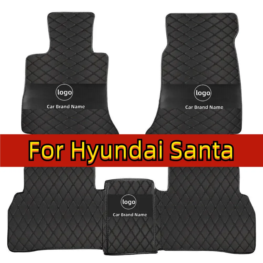 

Car Floor Mats for Hyundai Santa Fe Five Seat 2010 2011 2012 Custom Auto Foot Pads Automobile Carpet Cover