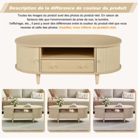Petite table, chambre à coucher, table de luxe légère, table basse moderne, salon, table basse de salon 100 x 50 x 36 cm 4