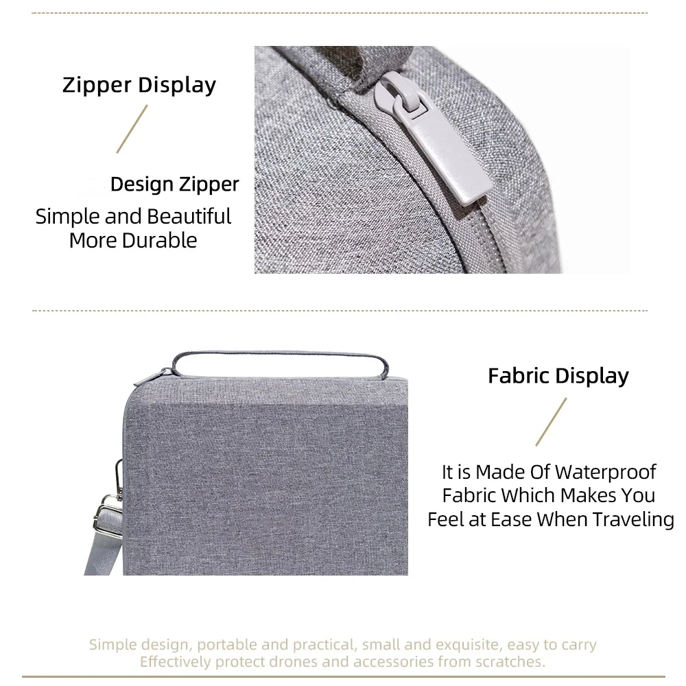 Drone Accessories Drone Storage Case Drone Storage Bag Drone Backpack Drone Storage Box for DJI Mini 4K/Mini 2 SE/Mini 2 Fly More Combo Shoulder Bag RC N1 Shock-proof Waterproof Carrying Case