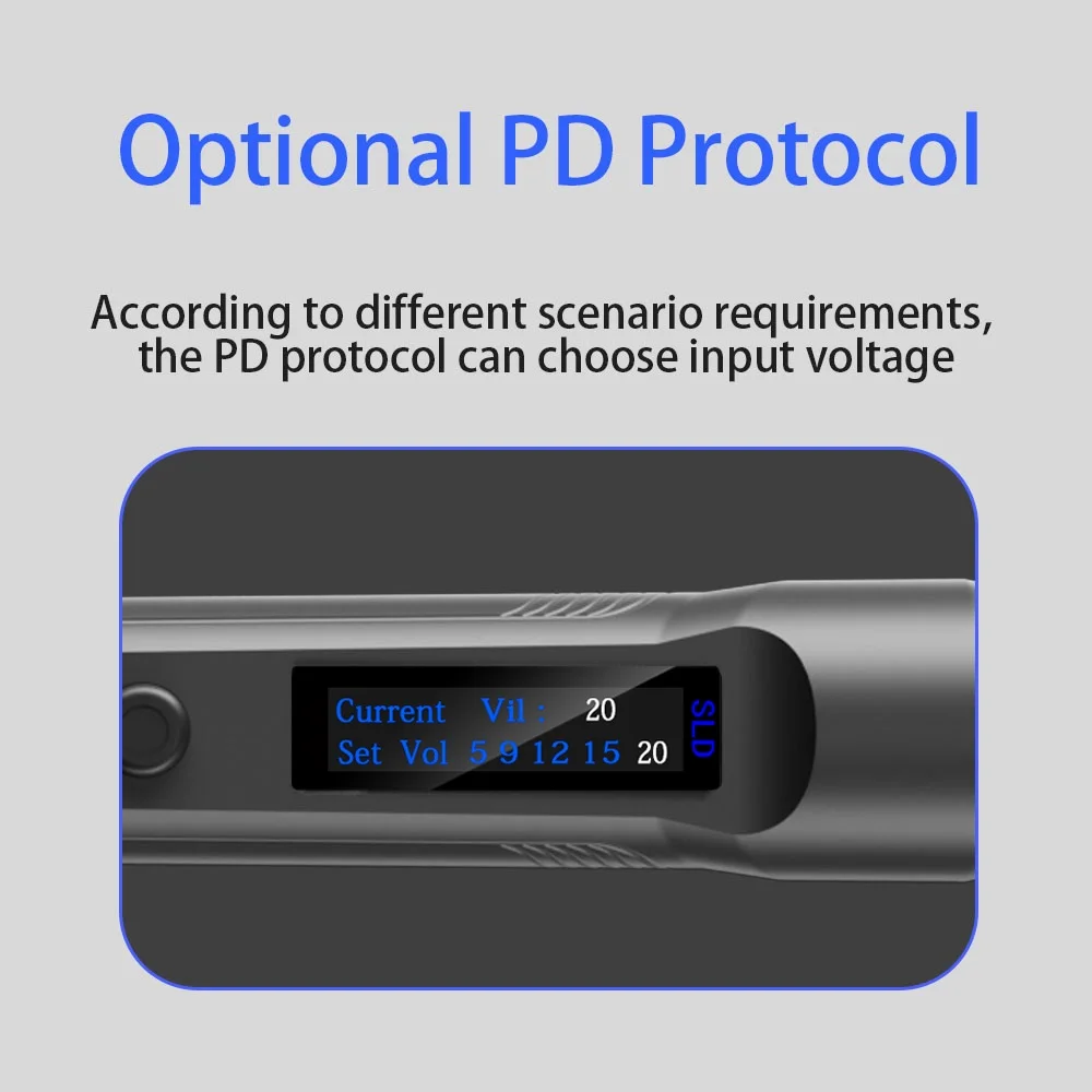T65-SP DC 90W PD 65W Intelligent Electric Soldering Iron 150-450℃ Rapid Heating Soldering Pen Temp Calibration Voltage Adjust 3