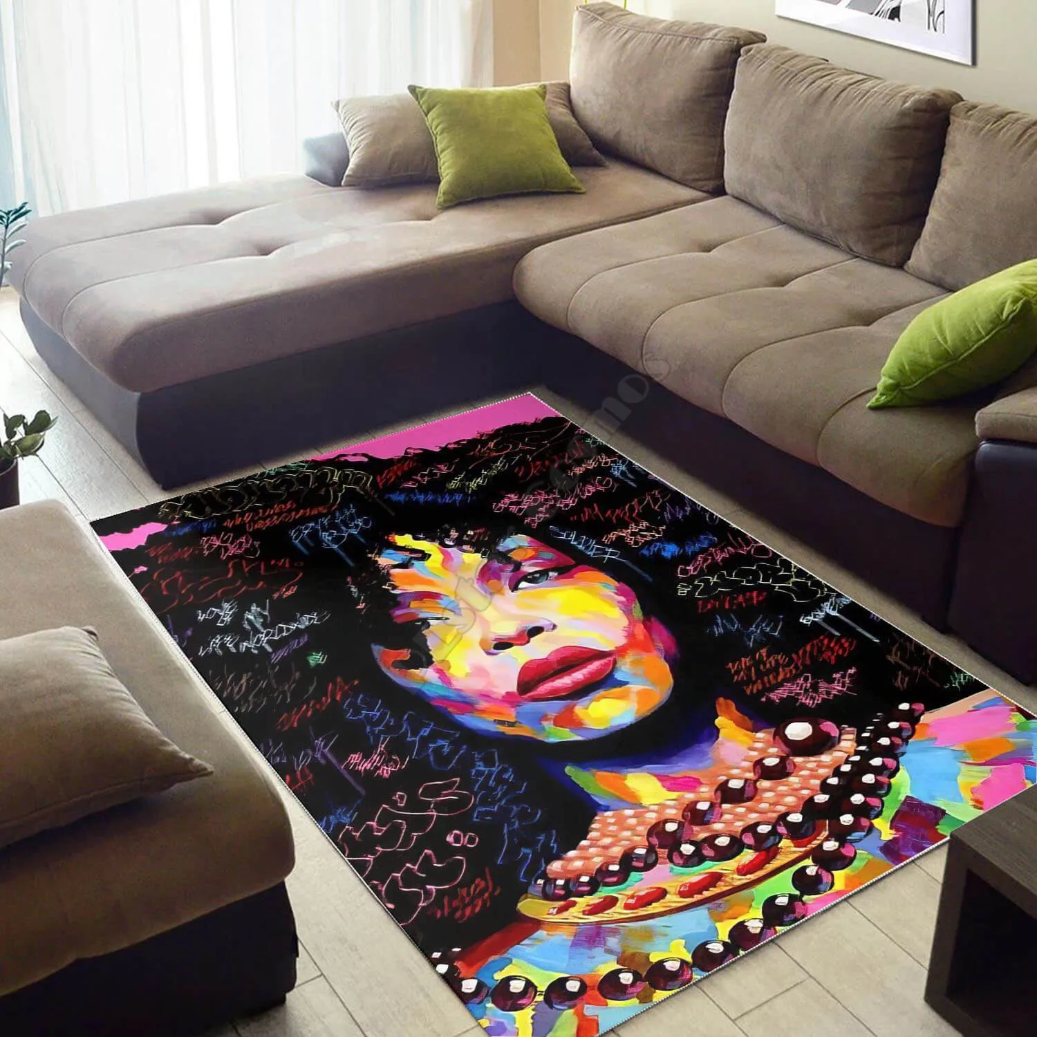 

Beautiful Girl Area Rug Gift 3D Printed Room Mat Floor Anti-slip Large Carpet Home Decoration Themed Living Room Carpet 07