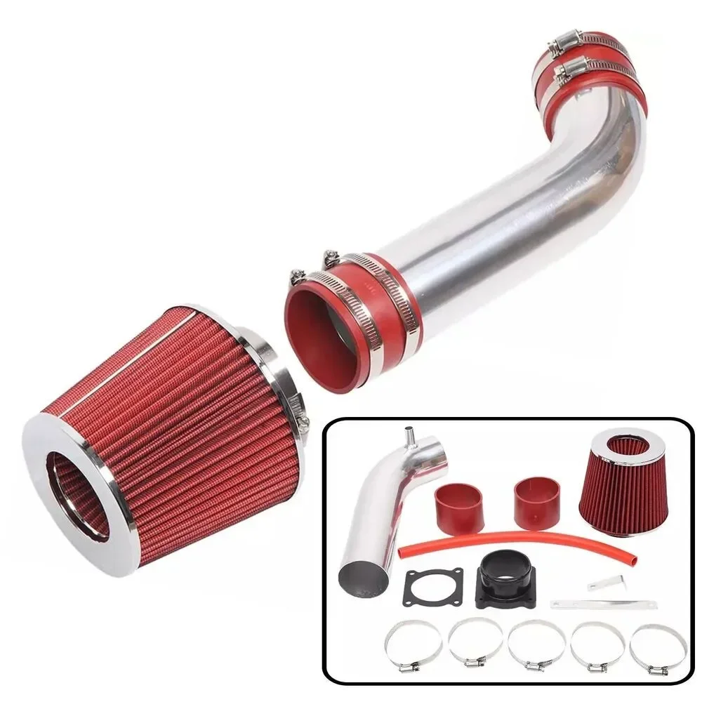 닛산 350Z 3.5L V6, 인피니티 FX35 G35 2003 2004 2005 2006용 3인치 흡기 파이프 냉각 공기 흡입구(필터 포함) 레드 블루