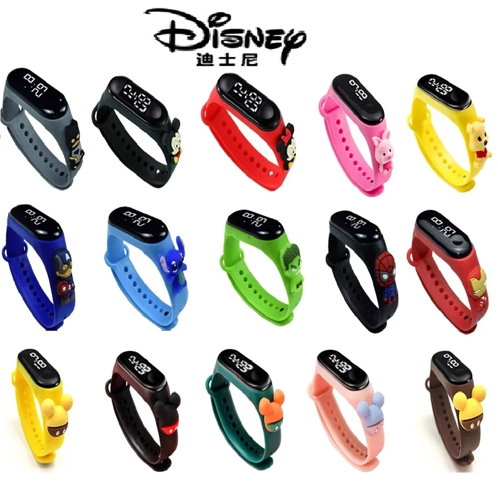 New Disney Frozen Princess Elsa Anna Mickey Mouse Led Touch Watch Studente Bambini Sport Cartoon Orologio Elettronico Giocattoli Presenti