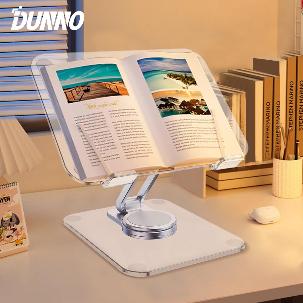 Suporte para Tablet Transparente Dobrável Rotação de 360 ° Suportes Ajustáveis para Ipad Phone Samsung Xiaomi Lenovo Suporte para Suporte