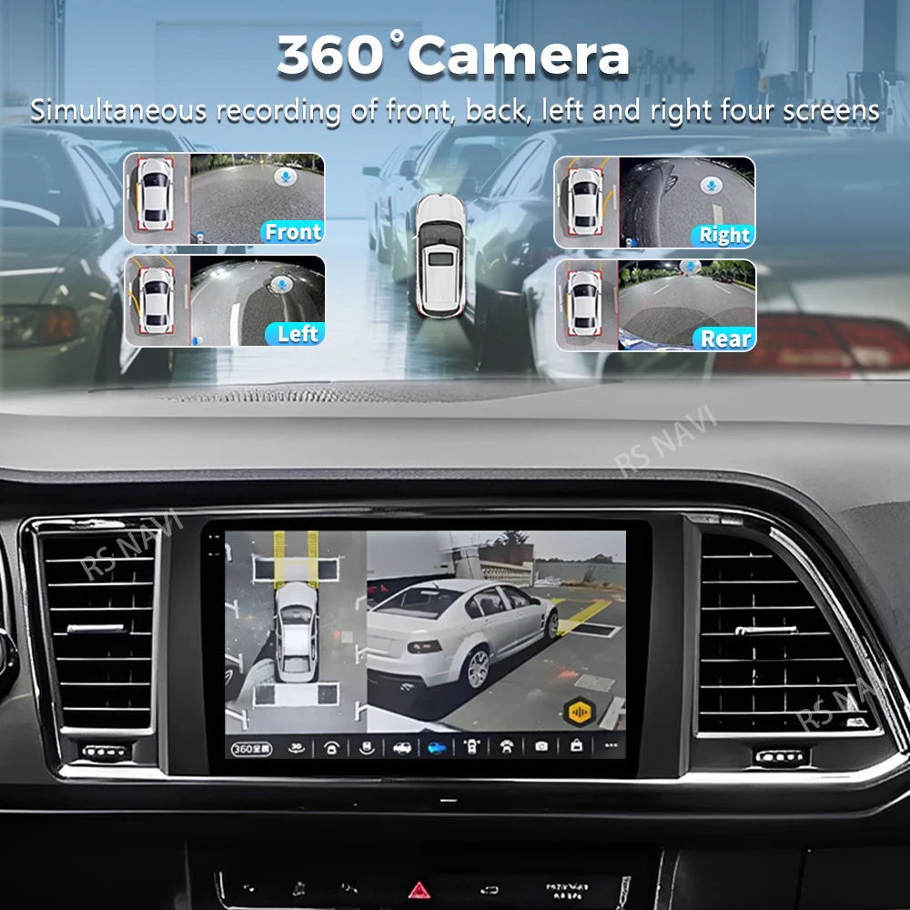 Radio Multimedia Android 16 para Seat Ateca Cupra 2016-2023, Reproductor de Video 2K QLED, GPS, Voz AI, CarPlay, 4G, Estéreo 3