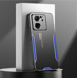 Durable Aluminum Shockproof Phone Case - Premium Protective Cover for POCO X6 (Blue)