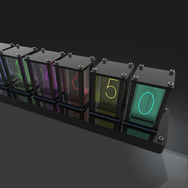 Часы Nixie Tube настольные часы RGB креативные цифровые сделай сам электронные