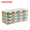 F0 8/16Pcs Mini Storage Box Stackable Small Tool Storage Bin Screw Parts Crafts Sewing Thread Jewelry Storage Organizer