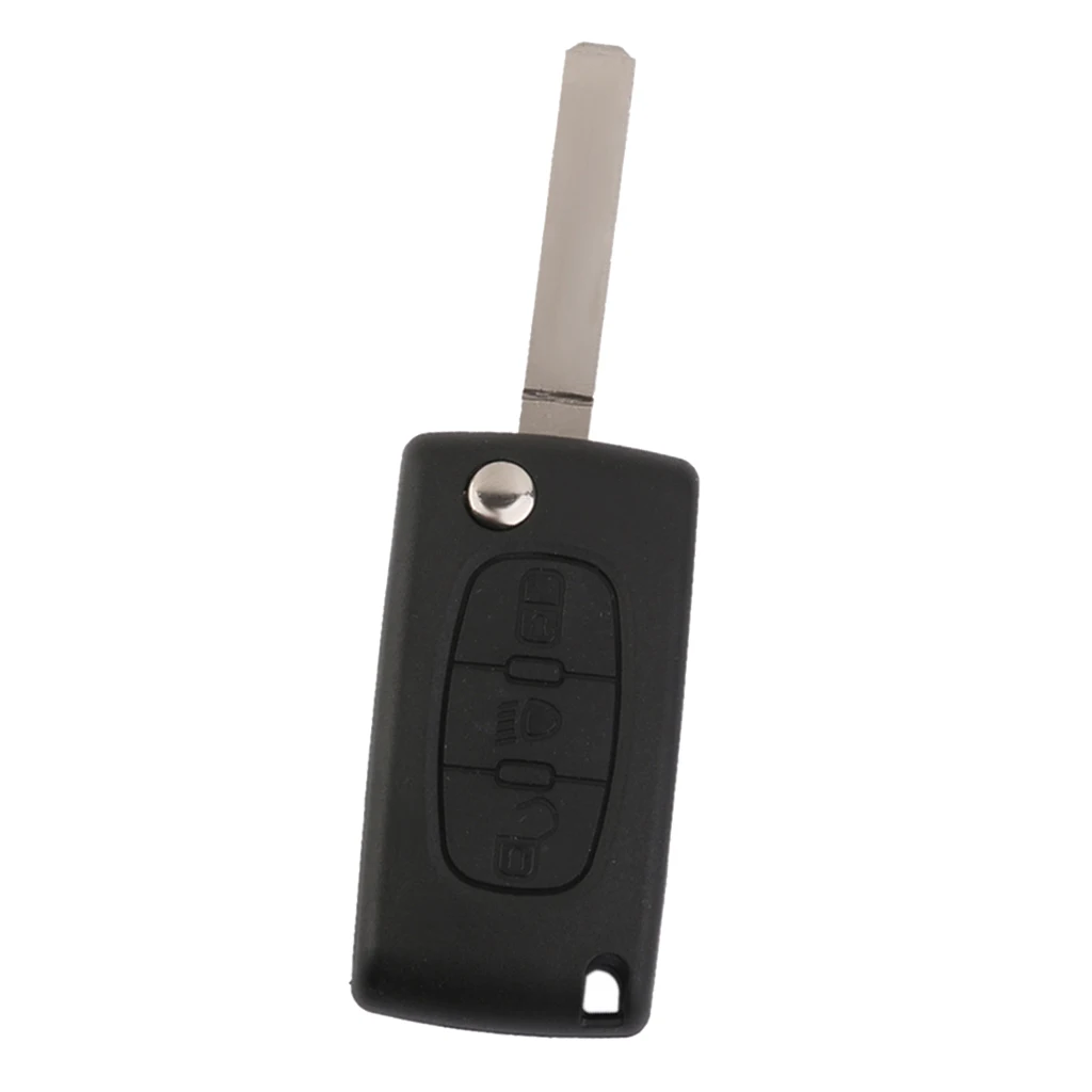 3-Button Remote Flip Key Blank Shell Case for Citroen Picasso CE0523