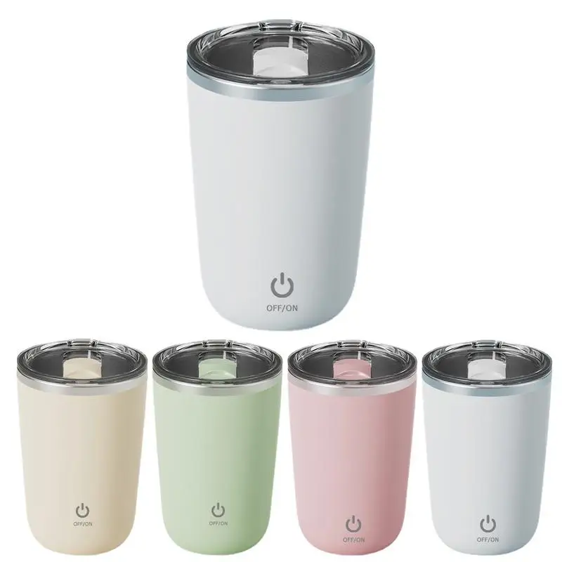 

Effortless Brewing 400ml Self Stirring Mug with Magnetic Mixing Lid Included Auto Stirring for Perfectly Blended Coffee and Milk