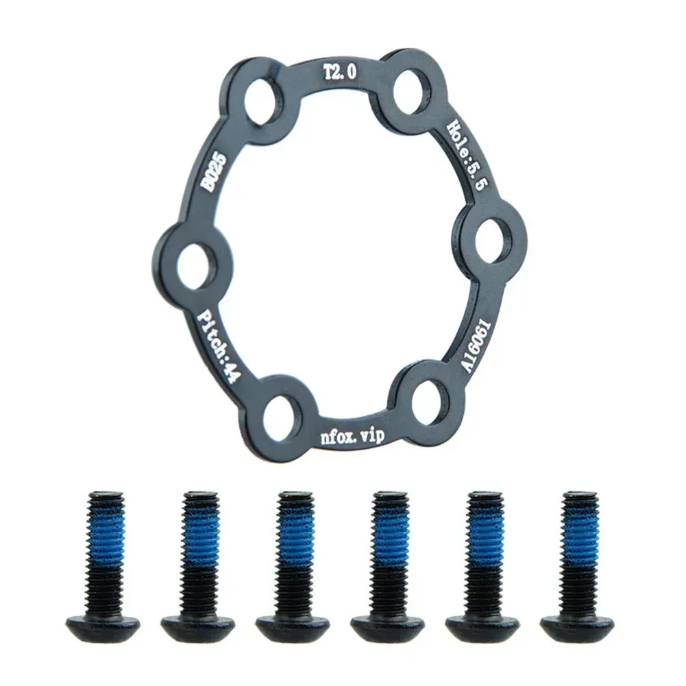 Electric Scooter Brake Disc Bicycle Disc 6-hole Hub Heightening Pad Screws Mountain Bike Plastic Brake Spacer mountain bicycle disc brake bicycle disc brake mountain bike disc brake