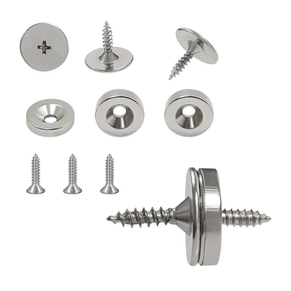 Magnetic Cabinet Catches Magnet Door Stops Door Closer Screw Closet Cupboard Furniture Hardware Stainless Steel Powerful