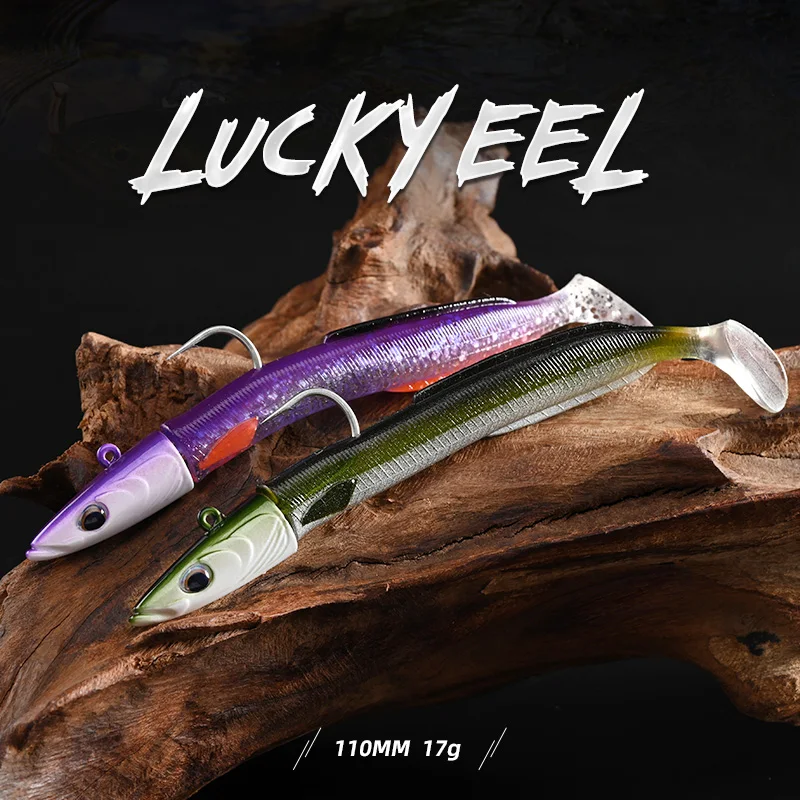 BLUX Vivid Sandeel Soft Eel Fishing Lure - Paddle Tail with Vibrating Action