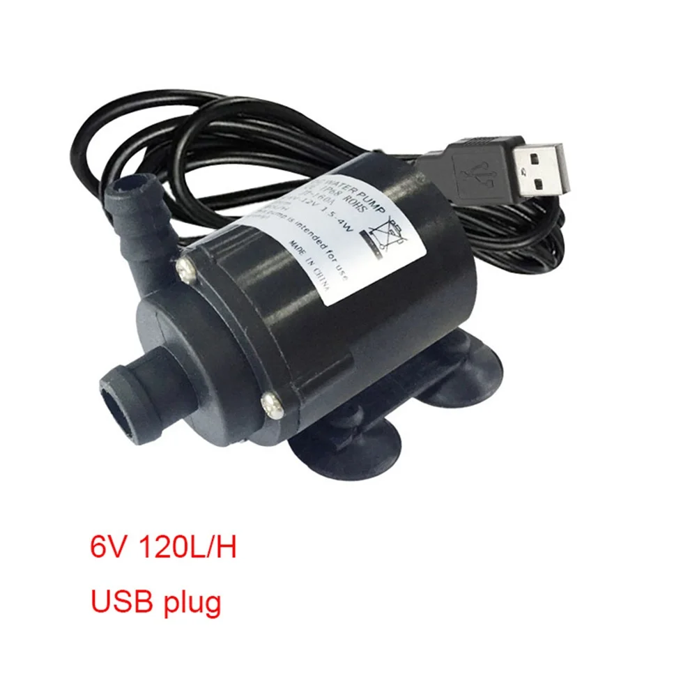 JT-160A DC 6V 120L/h 12V 240L/H Micro Aquarium Submersible Mini Water Pump for Fish Tank