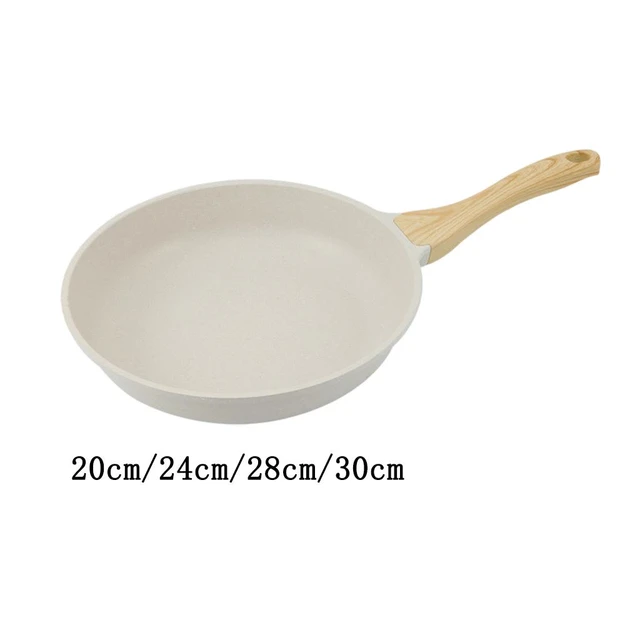 Nonstick Frying Pan, Granite Coating Stone Cookware White with Handle Egg  Pan Skillet Frypan for Kitchen - AliExpress