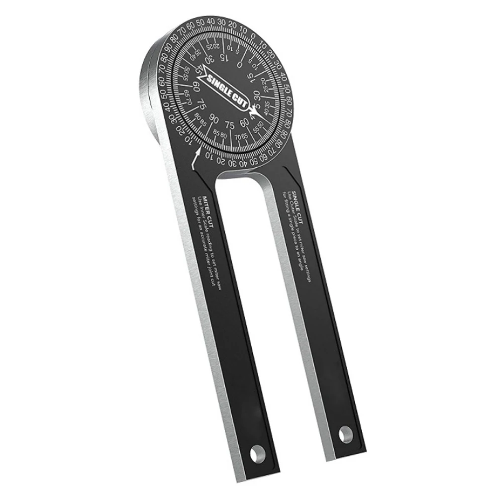 

360 Angle Finder Aluminium Alloy Miter Saw Protractor Woodworking Inclinometer Cutting Positioner 360 Level Gauge Power Tools