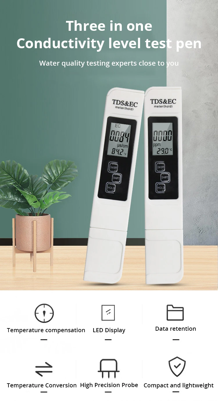 Handheld TDS Water Tester Detail