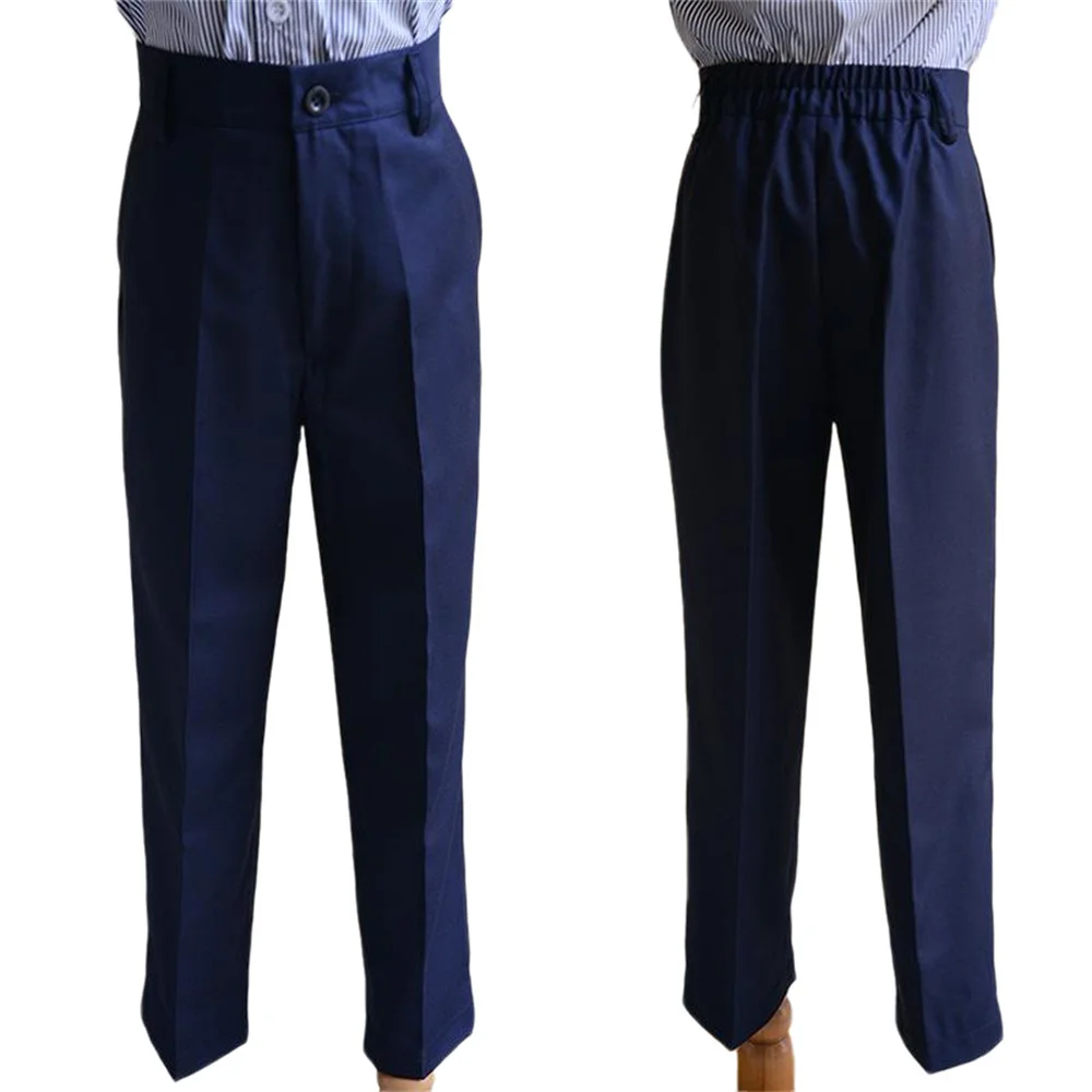 Fashion Boys performance wear formal suit students School Boys uniform Suit Pant Kids Gray Wedding Trousers Pants