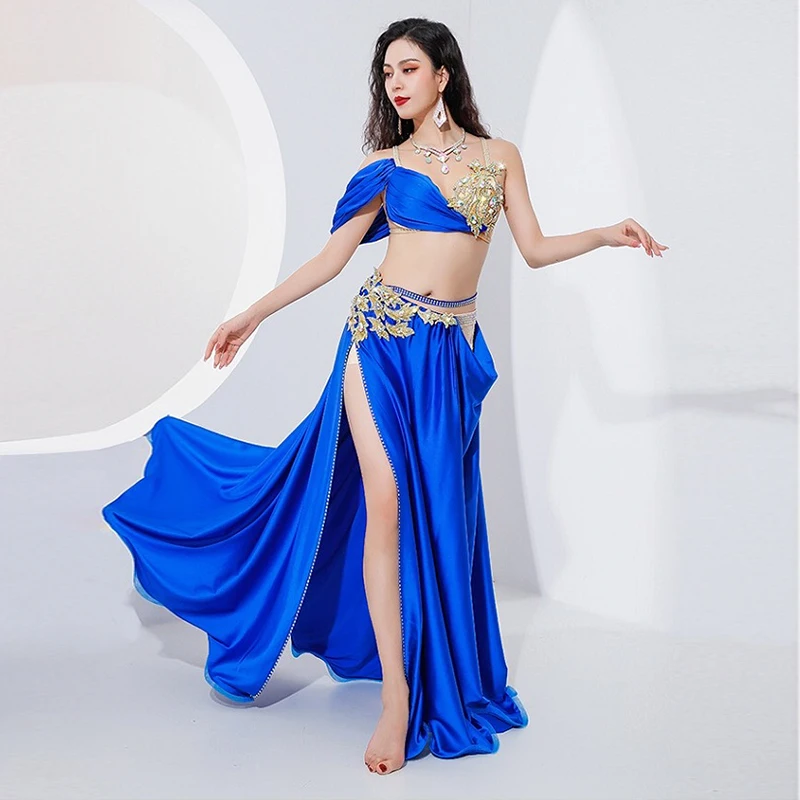 Costume de danse du ventre pour femmes, jupe Saint-valentin Sexy, fendue  sur les 2 côtés, jupe orientale, vêtements de danse, 2022 - AliExpress