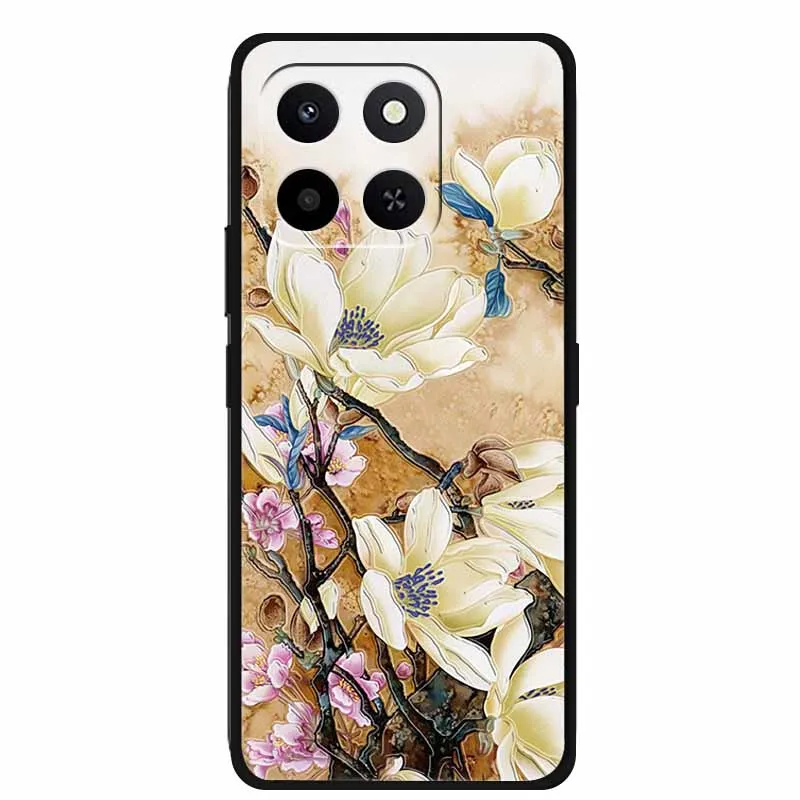 3D Lovely Floral Soft Silicone Phone Case - TPU Protector