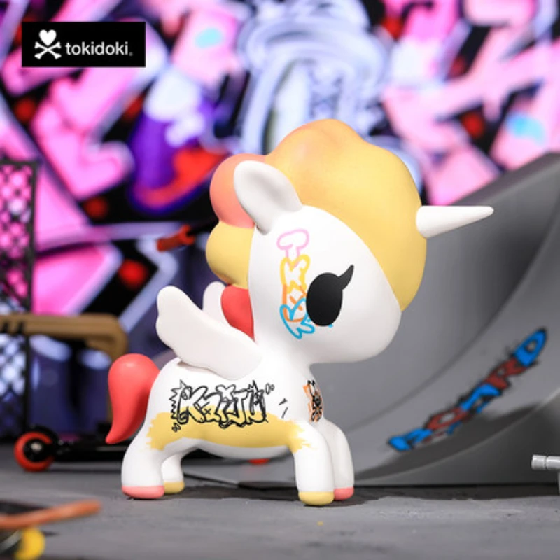 

Подарочный набор, фигурки персонажей аниме Tokidoki, уличный рисунок, единорог, 10 см