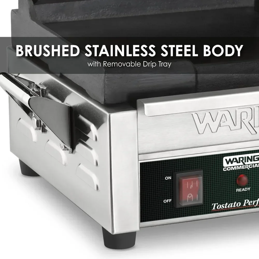 mercial WFG150 Tostato  Compact Flat Toasting Grill, 120V, 1800W, 5-15 Phase Plug 5